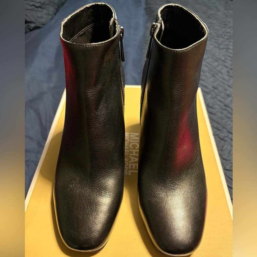 Michael Kors Sleek Black Ankle Booties